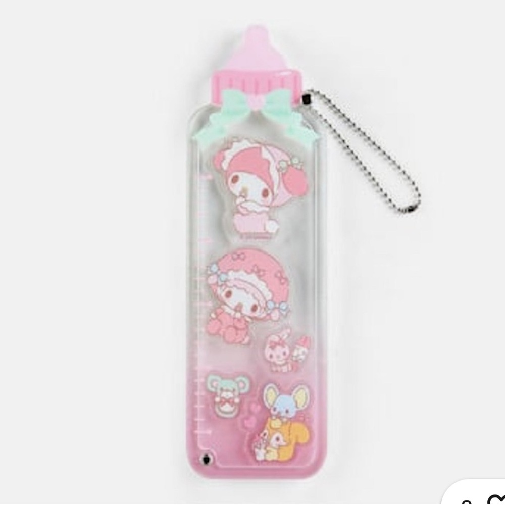 ✅Sanrio My Melody Long Custom Acrylic Charm Baby Bottle